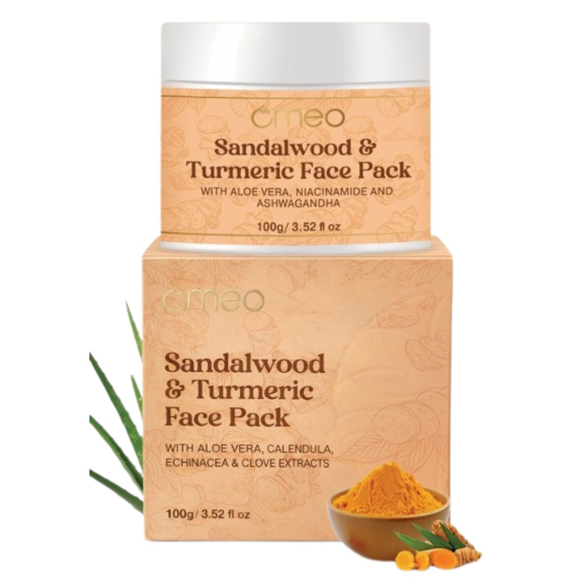 OMEO | Sandalwood & Turmeric Face Pack 100G